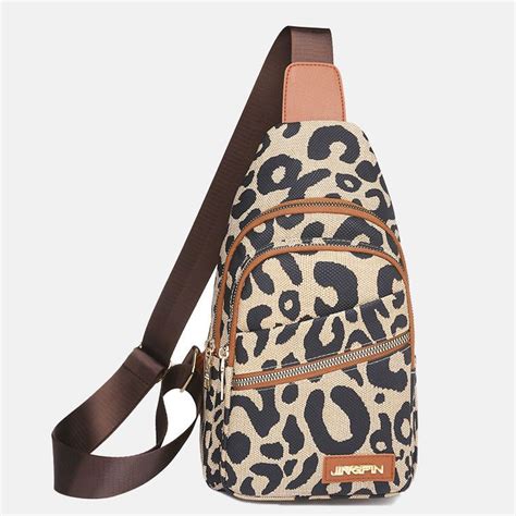 sling bag with printed strap